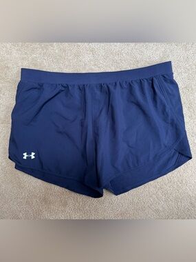 Under Armour Navy Athletic Running Shorts with Logo